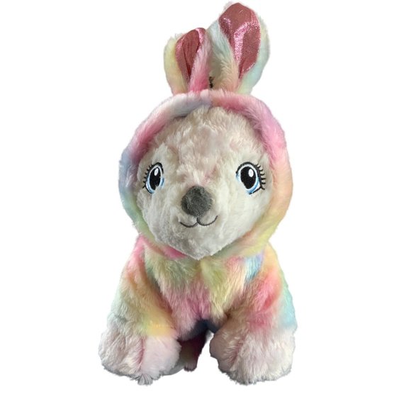 Build a Bear - Sweet White & Light Pink Frost Fox with Tie-Dye Bunny Outfit - Picture 5 of 11